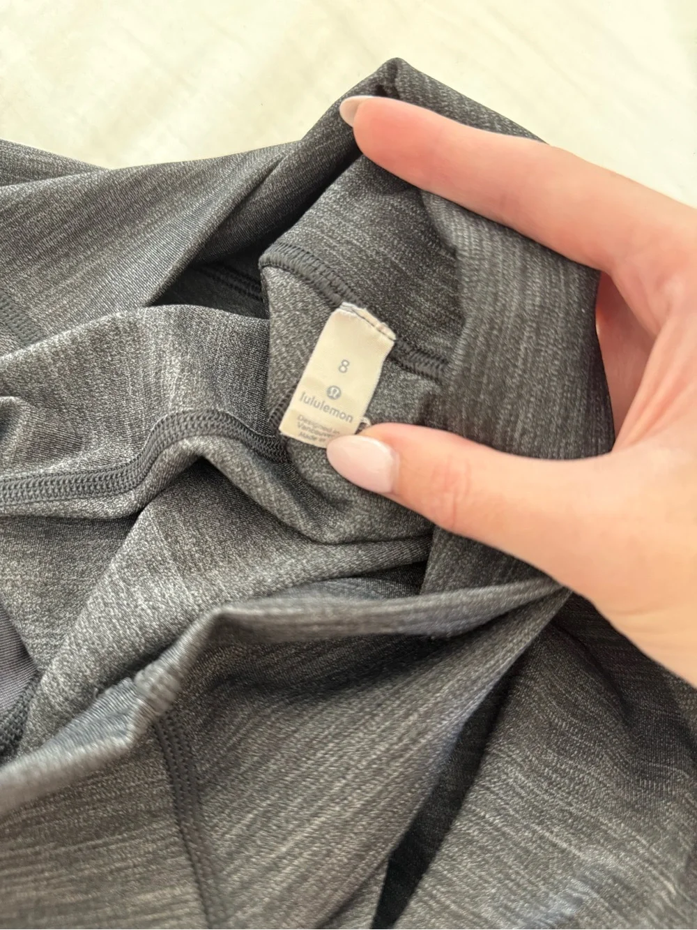 lululemon athletica Gray Heather Stretch Leggings